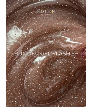 Гель Builder Gel Flash Edlen №59 30 мл світловідбиваючий 
